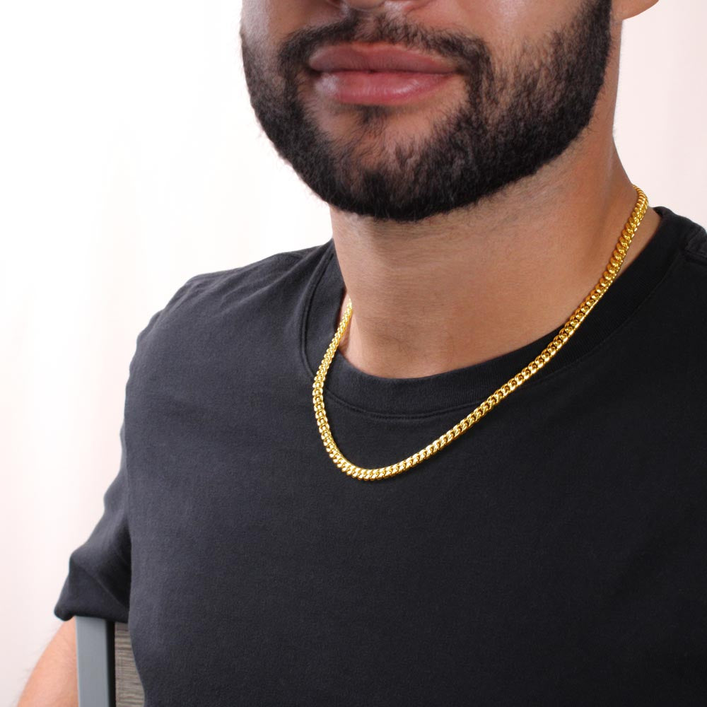 To My Favorite Dog Dad – Cuban Link Chain – Gift for Him