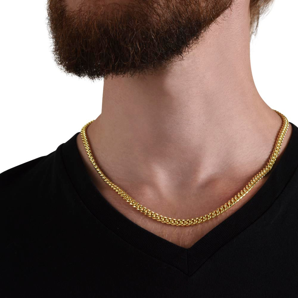 To My Favorite Dog Dad – Cuban Link Chain – Gift for Him